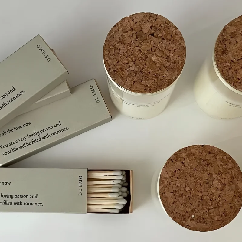 Glass scented candle smokeless fragrance soybean wax scented candle