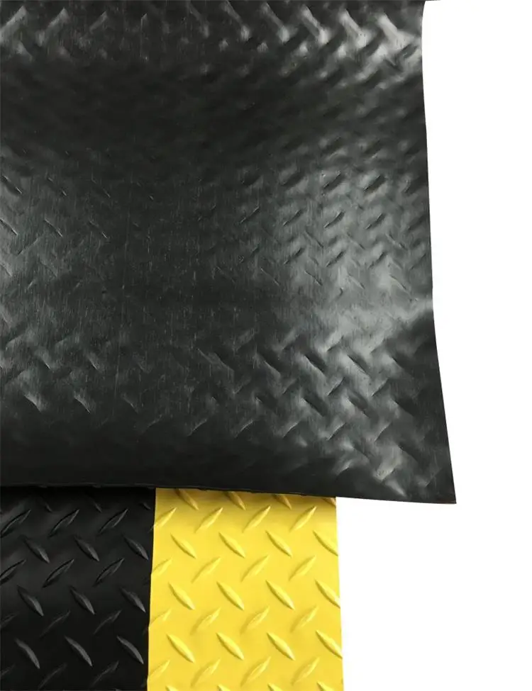 Hot Sale Diamond ESD Black Yellow Anti-Static ESD Anti-Fatigue Grounding Mat