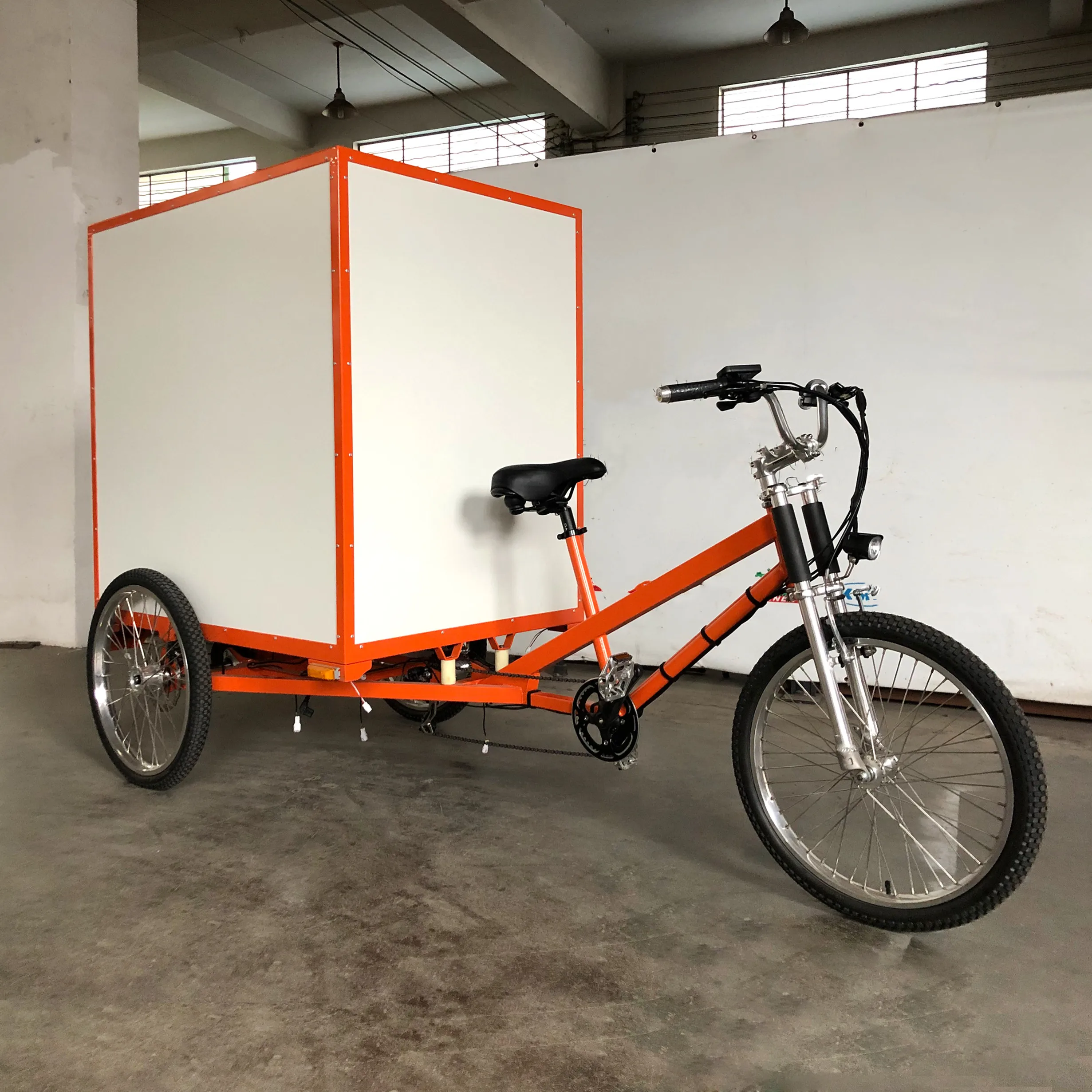 China Manufacturers City Street Cargo Transportation 48v 500W Three Wheels Electric Cargo Trike Cargo Bike