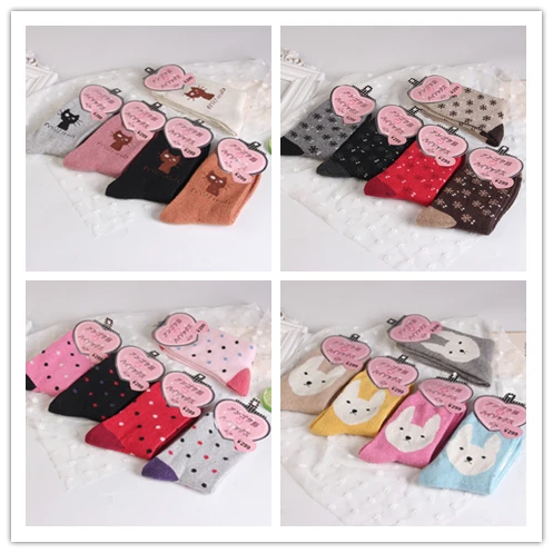 Wholesale Fashion Wool Blended Crew Socks Winter Heatech Socks Highquality Unisex Trending Thick Thermal Warm Snow Socks Casual