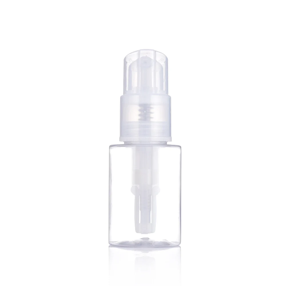 Plastic PET Powder Spray Pump Bottle Clear Dry Deodorant Foot Powder Spray Bottle Container