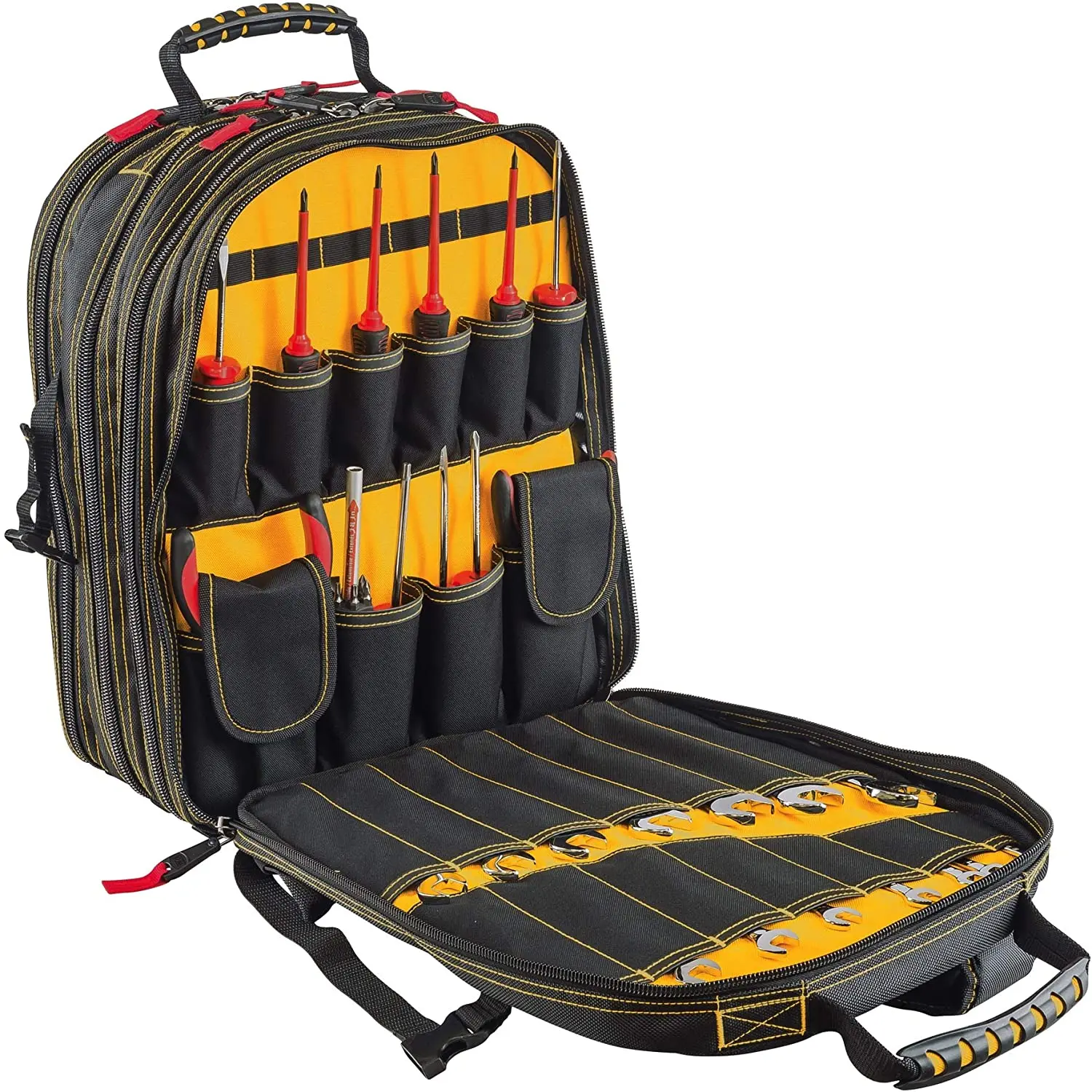 Multi-Purpose Functional Durable Electricians Tool Organizer Bag Tools Kit Carrier Plumbing Backpack Tool Bag