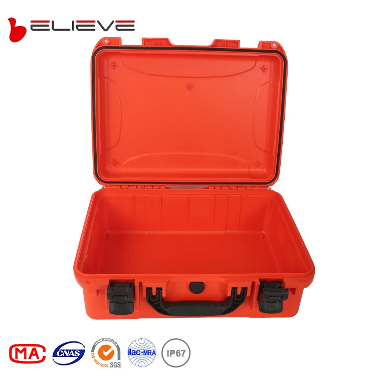 plastic Case with Foam for Camera Video Guns Test and Metering Equipment Waterproof Hard Plastic Case
