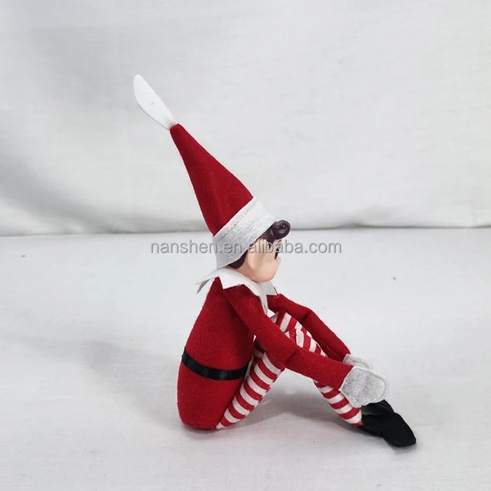 Best Seller Wholesale Behaving Badly Christmas Stuffed Toy Elf Novelty Long Bendy Naughty Girl Plush Elf Xmas OrnamentsToy