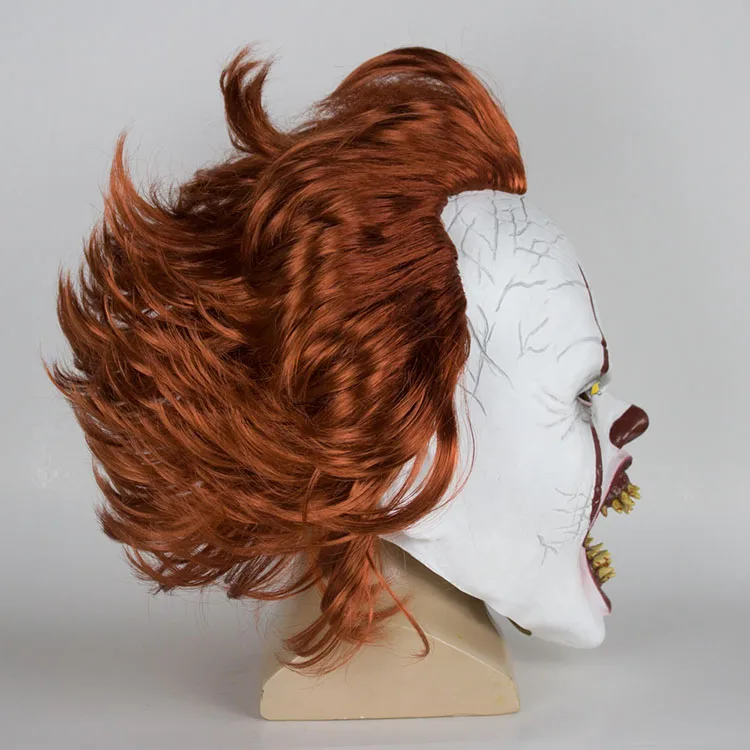 Nicro Joker Cosplay Party Full Face Head Latex Scary Led Light Up Mask Costom Bulk Halloween Disposable Face Mask 3d For Kids