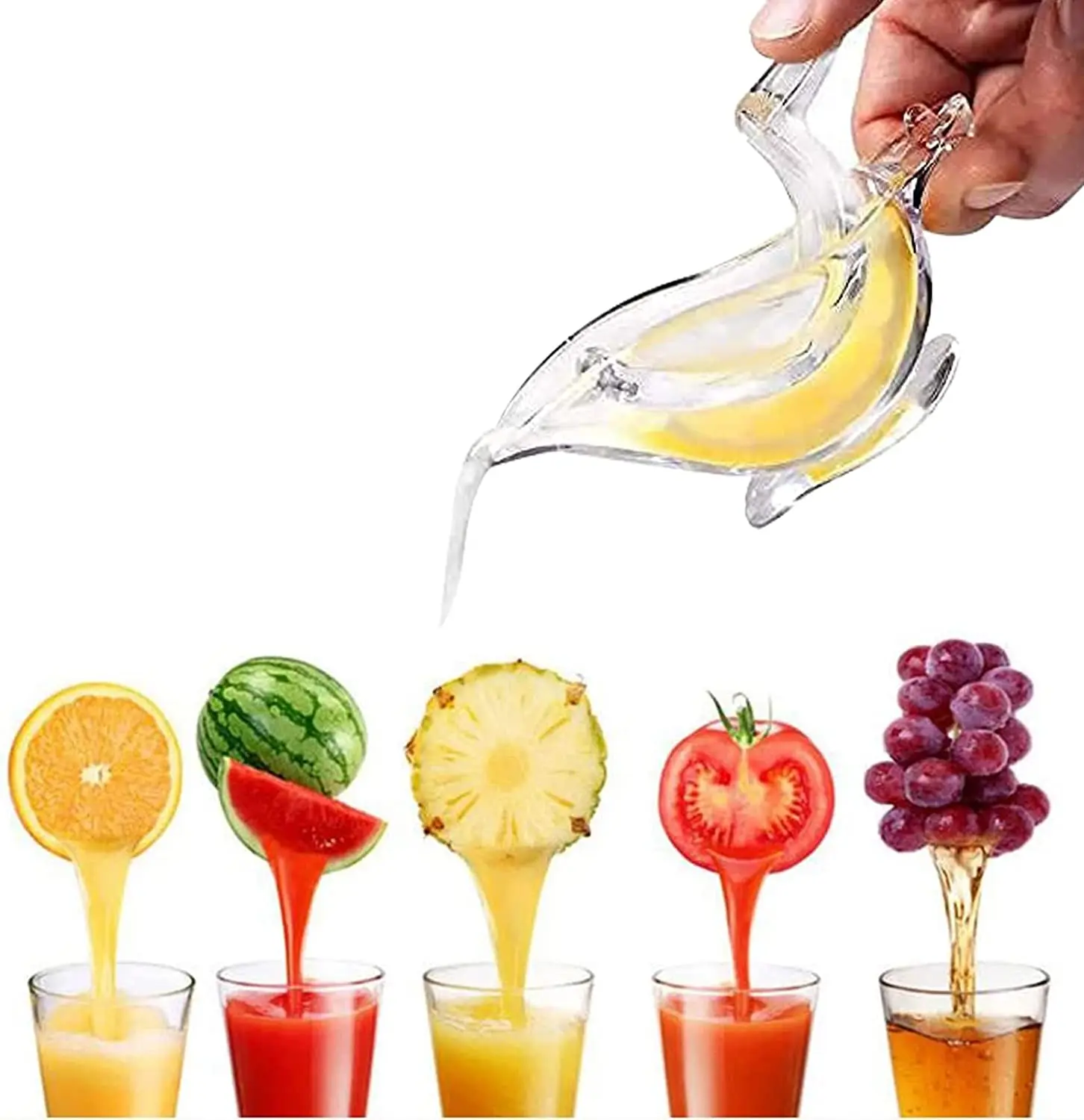 Cocina Especial Herramientas De Cocina Manual Lemon Squeezer Bird Acrylic Holder Lemon Squeezer Bird Fsh