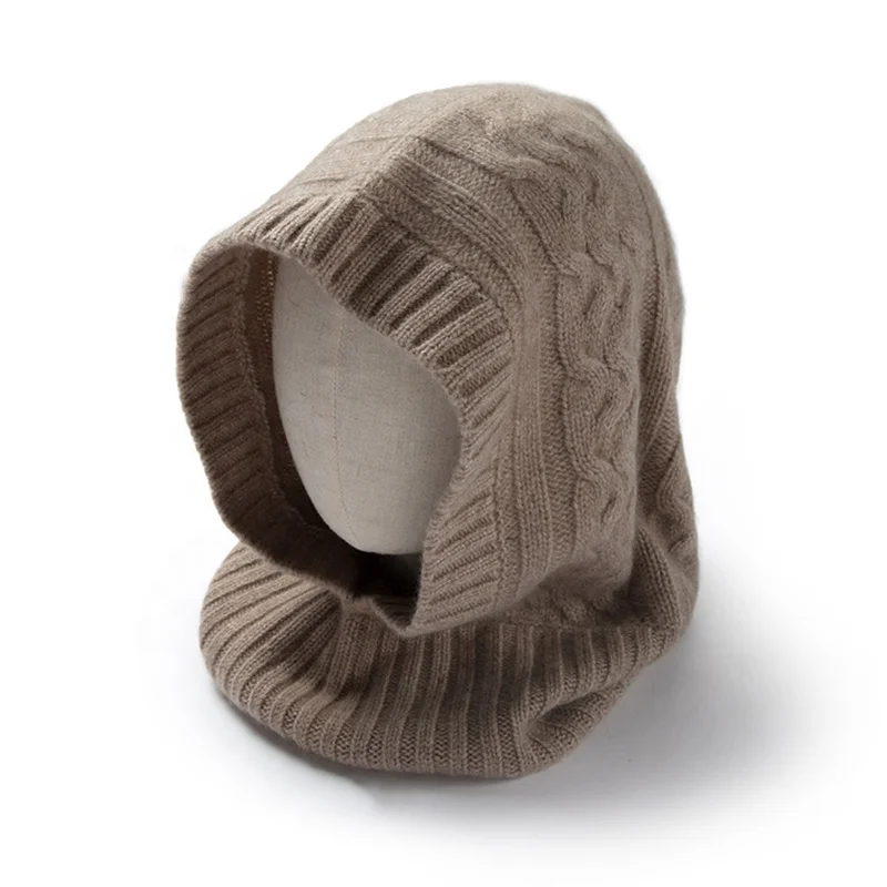 Scarf Baenie Customized Manufacture Top Quality 100%cashmere Hats Winter Custom Logo Hat Beanie