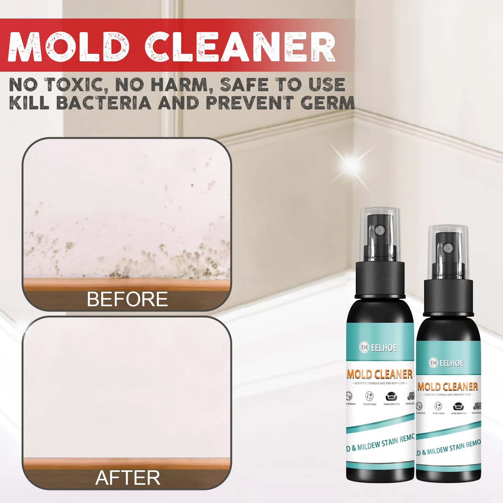Mildew spray Furniture tile floor mildew cleaner Wall Wall mildew cleaner