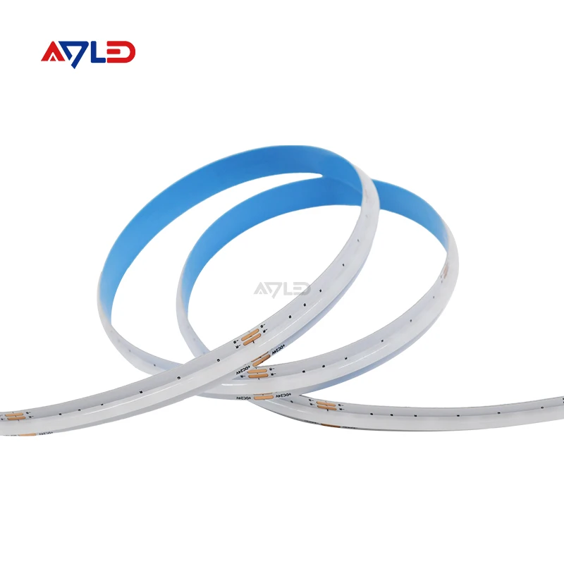 Ultra Thin Colorful DC24V 576LEDS COB Strip Light 14W RGB High Density Uniform LED Tape IP20 Rated With CE/ROHS Listed