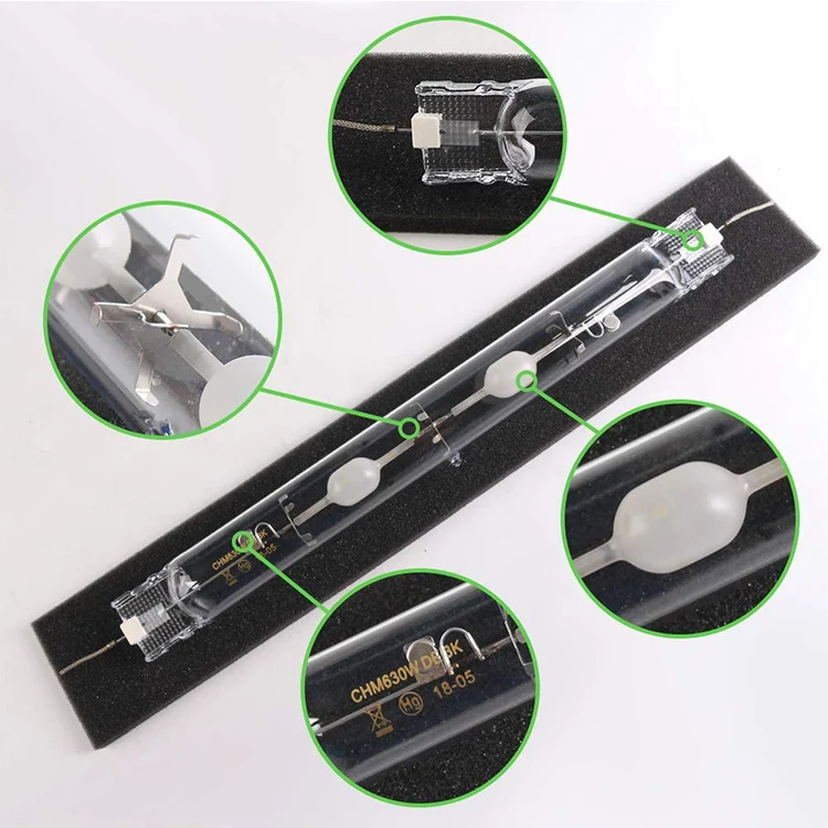 
3100k 4200k 630w double ended DE ceramic metal halide cmh grow light bulbs for digital ballasts 630w 