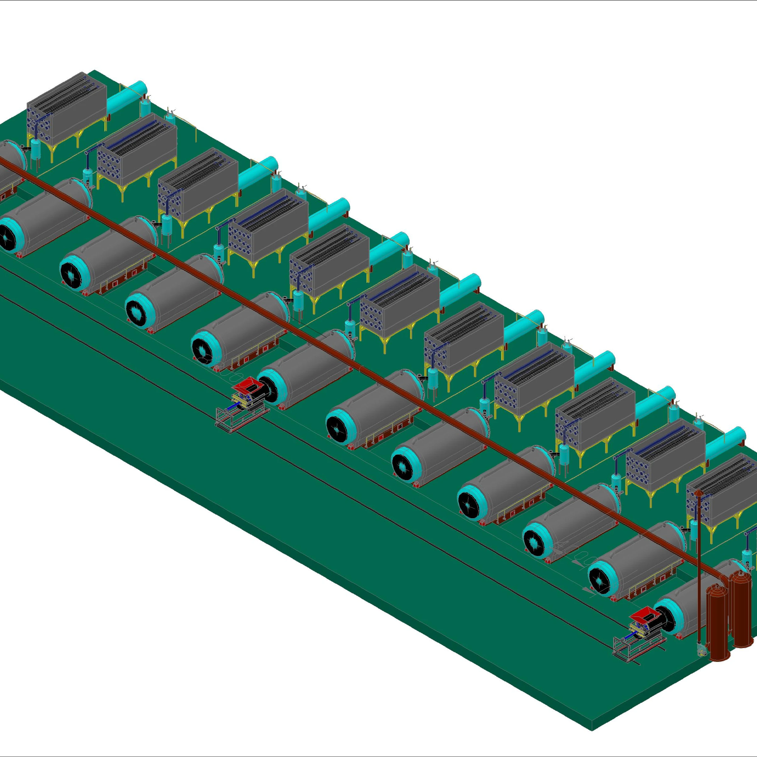 Small Pyrolysis Plant Waste Plastic Recycling Machines Waste Tyre Rubber pyrolyais machine