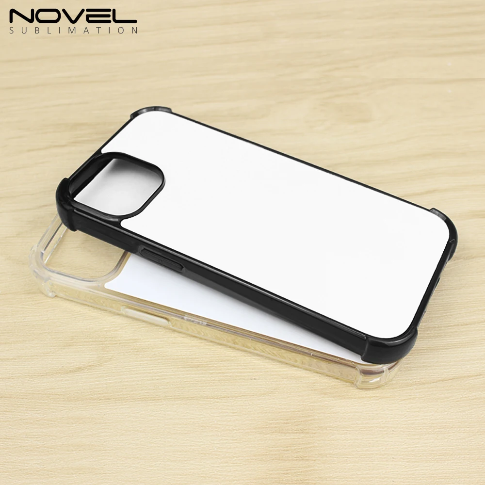 New Coming Blank Sublimation 2D TPU Phone Case With Four Corners Anti-Shock Design For iPhone 15 / IP series