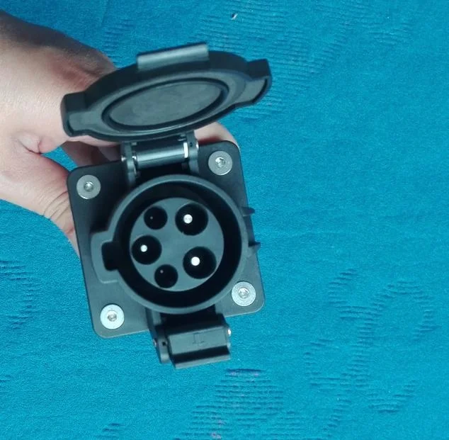 SAE J1772 32A EV зарядная розетка/вход для Side