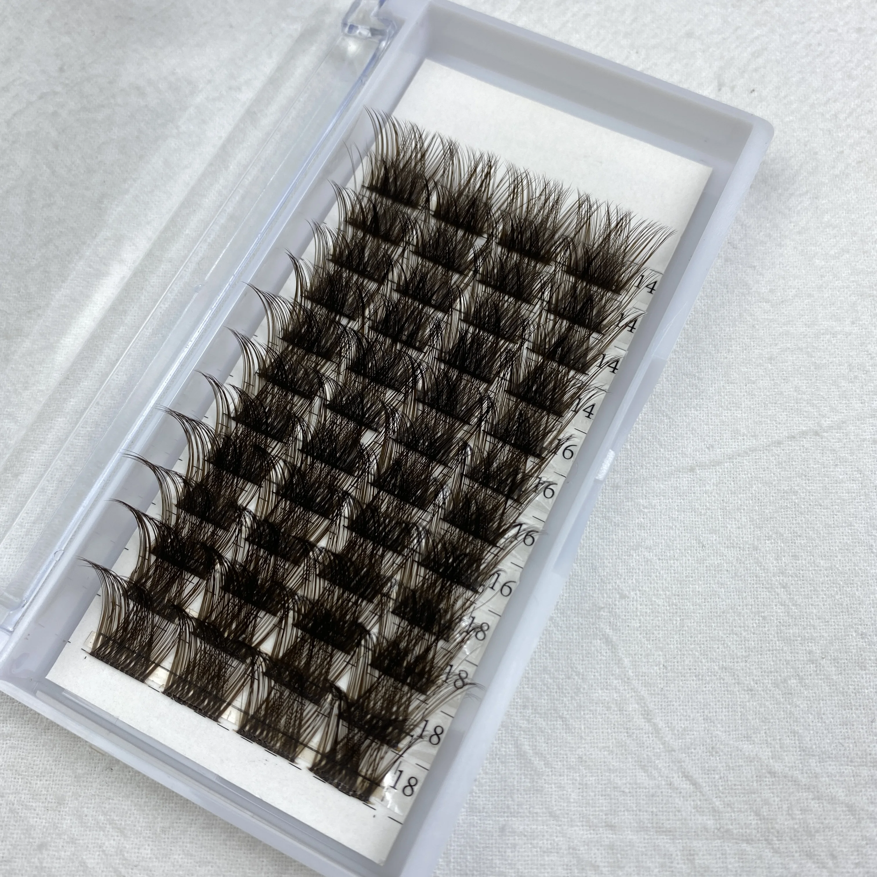 Diy Cluster Brown Lashes with Custom Services DIY Eyelash Extension Colored Cluster Lashes