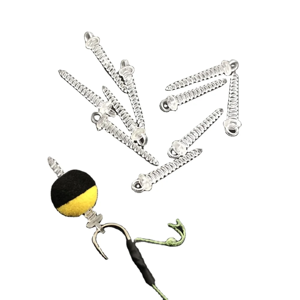 carp fishing tackle hook screw accessories plastic bait screw pop up peg  holder floating corn tiger nut