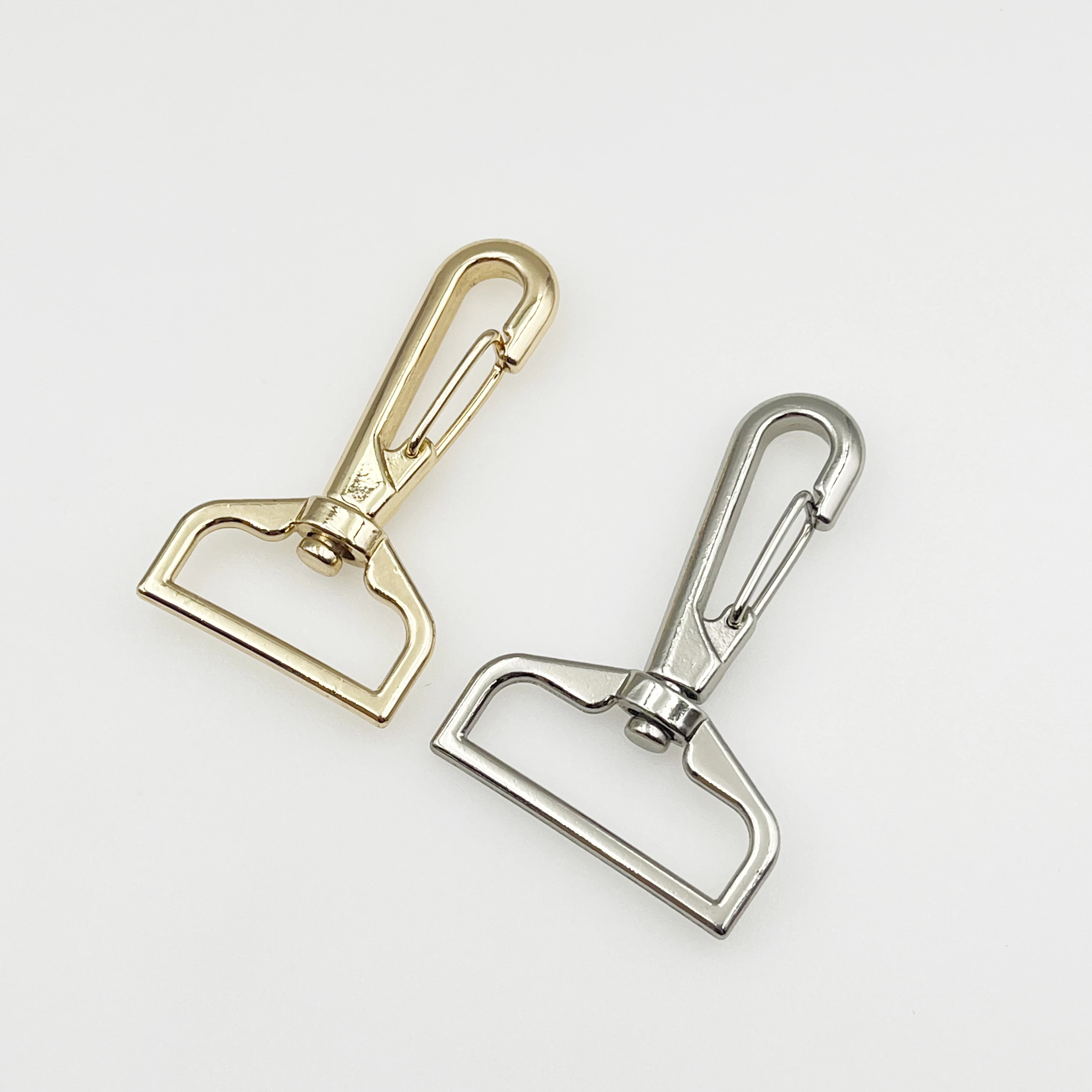 Custom Swivel Clips Metal Dog Snap Hooks Bag Strap Hardware Swivel Clasp Push Gate Lobster Clasps Gold Meta for Handbag