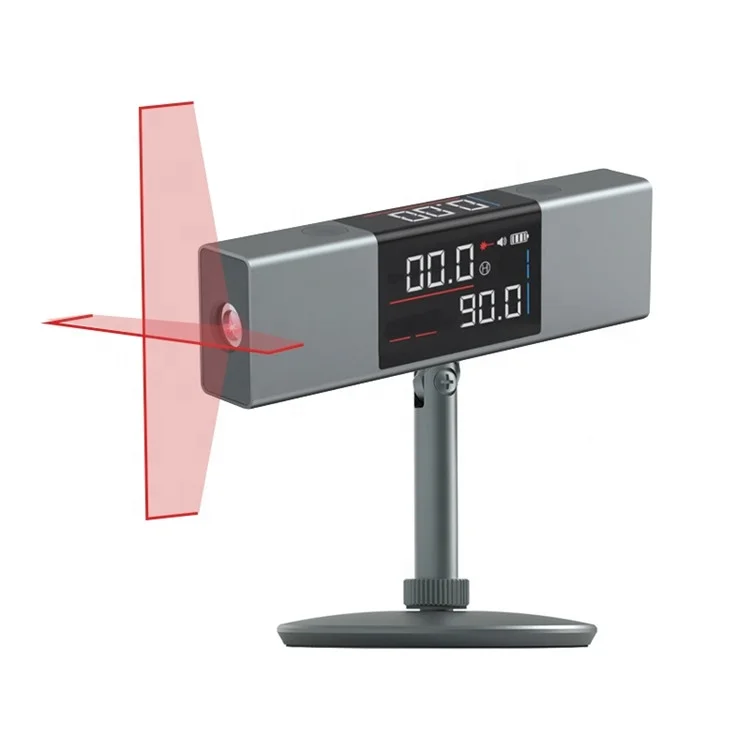 Lazer Cross Strait Line Wall Tile Tool Digital Protractor for Picture Hanging Inclinometer with Tripod Laser Level