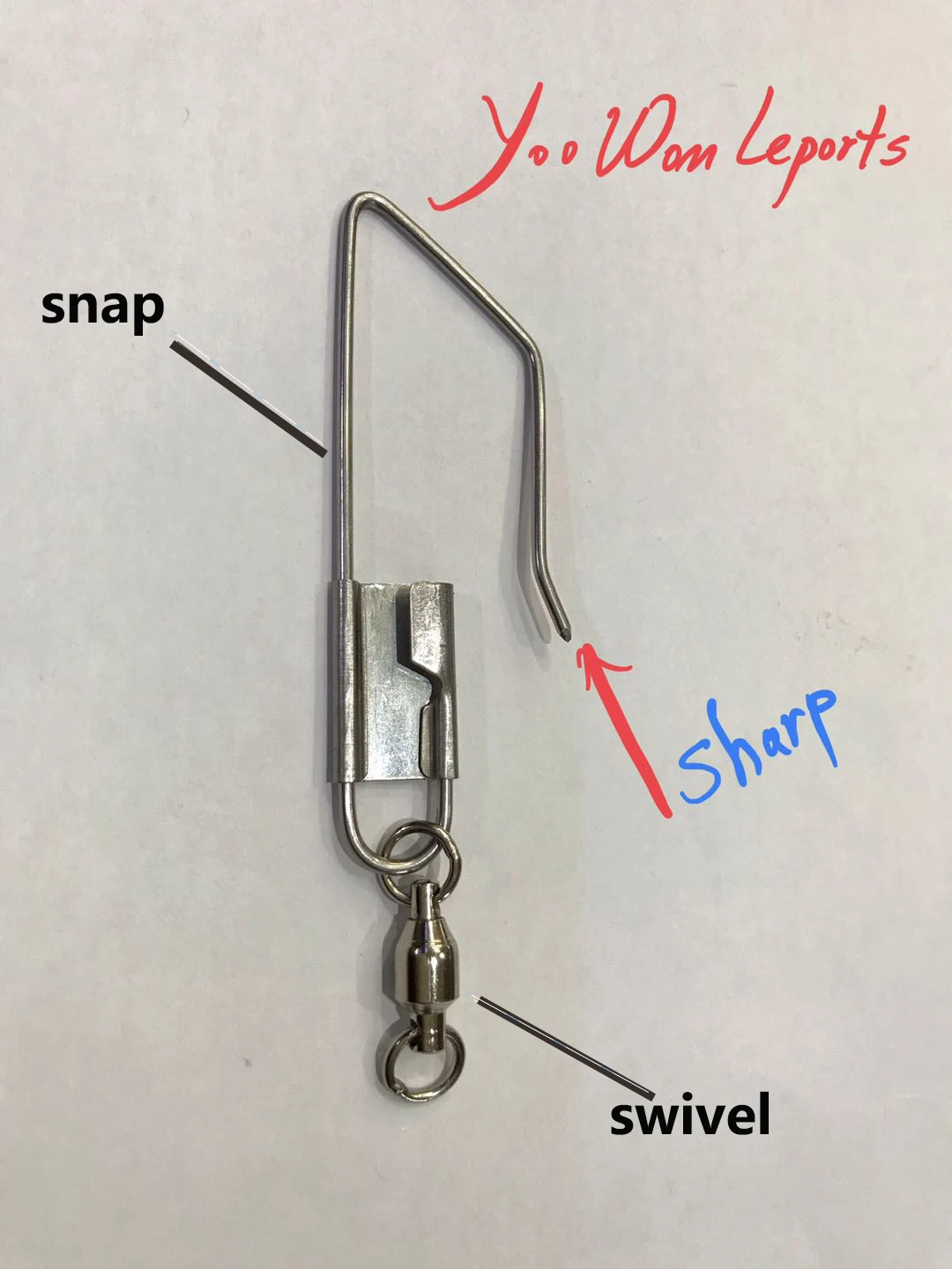 Изготовленный на заказ из нержавеющей стали длина 304 8 мм рыболовный Стрингер включая защелкивающийся и