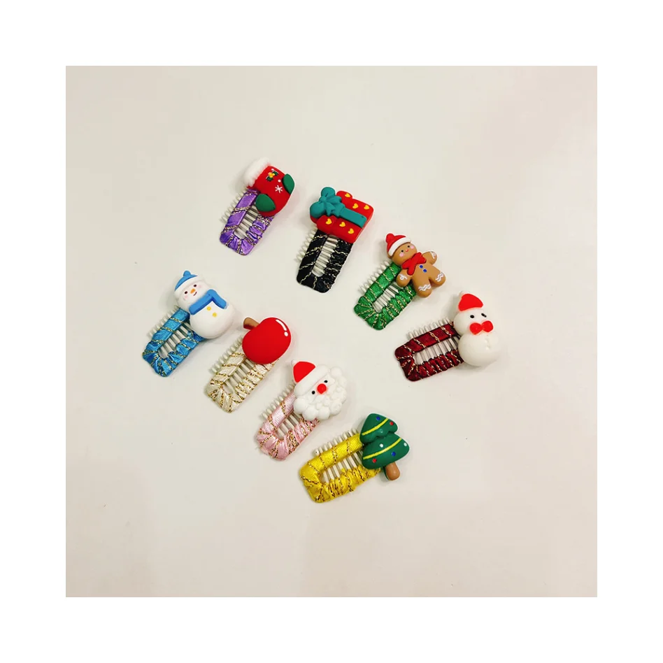 LM0022M New Christmas cartoon pet headwear Christmas hair clips for cats and dogs Pet hair clip