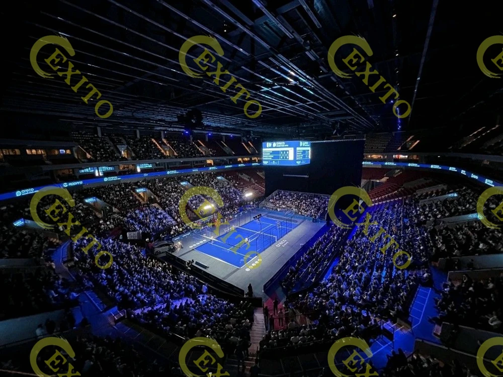 EXITO 100*100*3MM Hot Dip Galvanized Technology 12 MM Tempered Glass Factory Wholesale Panoramic Padel Tennis Court