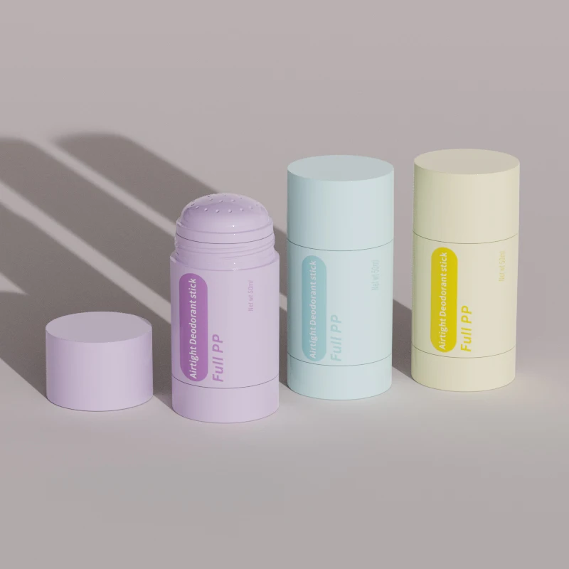 Choebe Custom 50ml empty PCR pp plastic cream packaging twist up bottle gel tube deodorant stick container