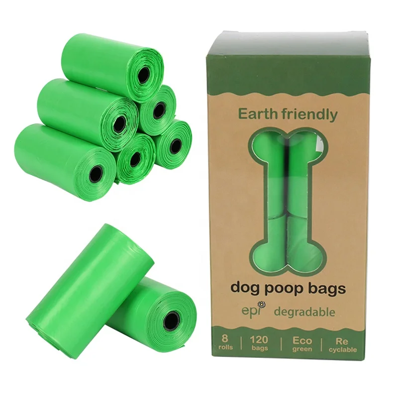 High quality custom logo eco friendly biodegradable disposable dog poop waste bags