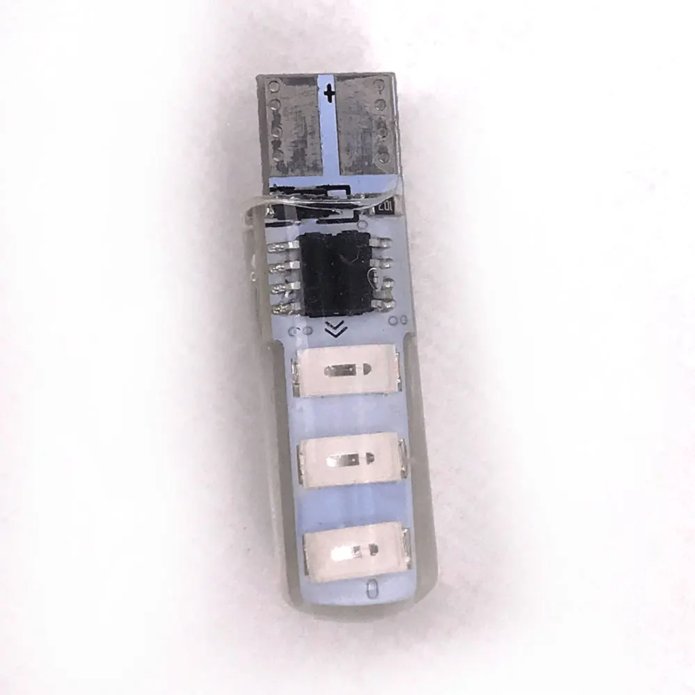 T10 5730 5630 6SMD LED Waterproof Flash Strobe Constant Light Dual Mode Silicone Gel Car Read Lamp 12V Auto Parking T10 Led Bulb
