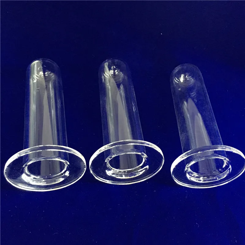 Подгонянная прозрачная пробирка рукава кварца стеклянная с фланцем