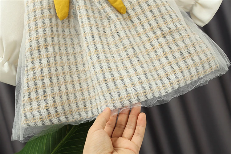 New Style Princess Skirt Butterfly Knot Kids Dresses Winter Clothes Girls Dresses Winter Dresses