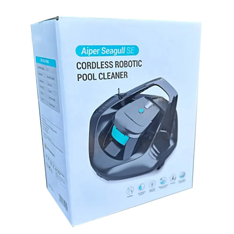 Professional Custom Printing Packaging Box For Spa Pool Vacuum Cleaner Cordless Clean Digital Robot