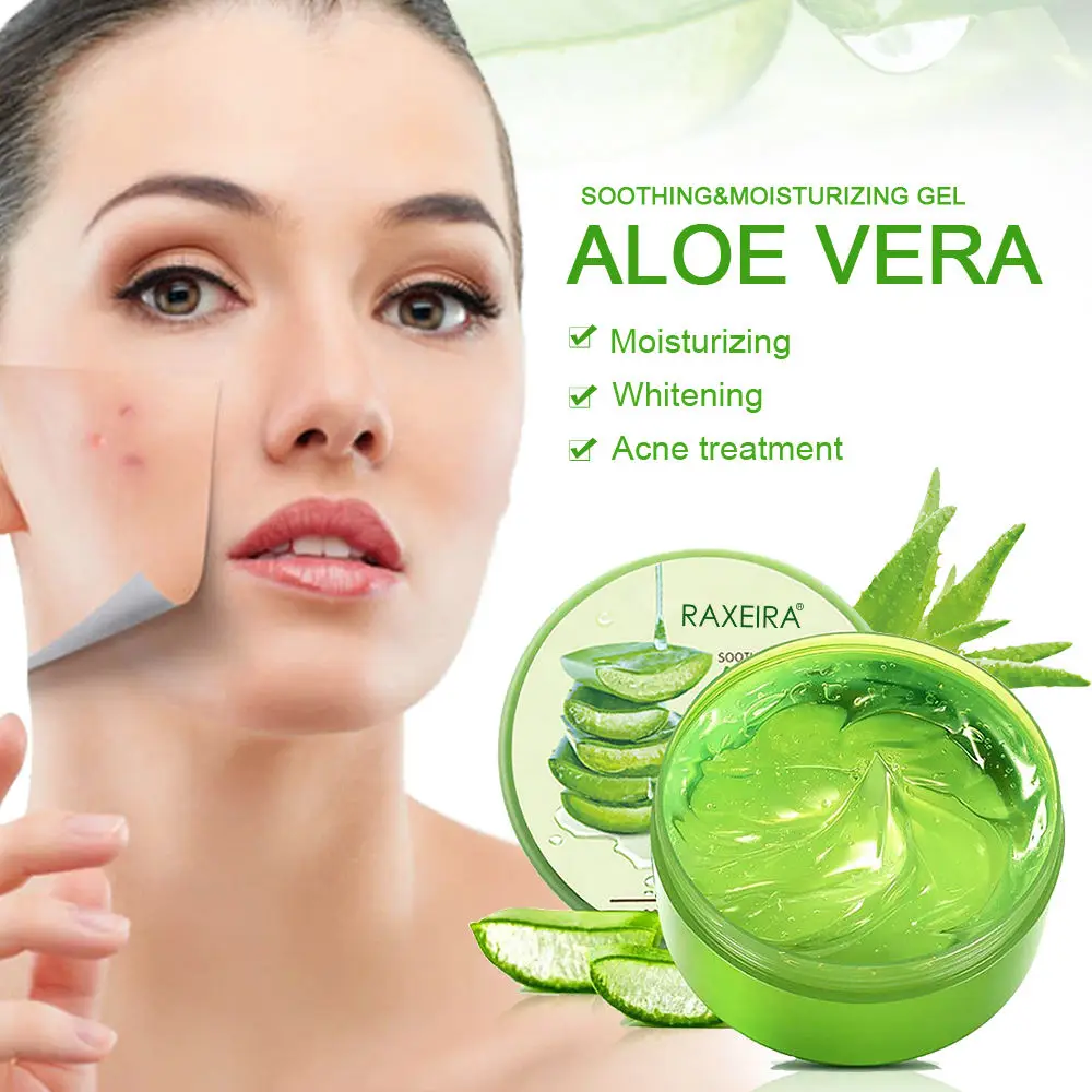Organic Pure Aloe Vera Gel For Skin Soothing and Moisturizing