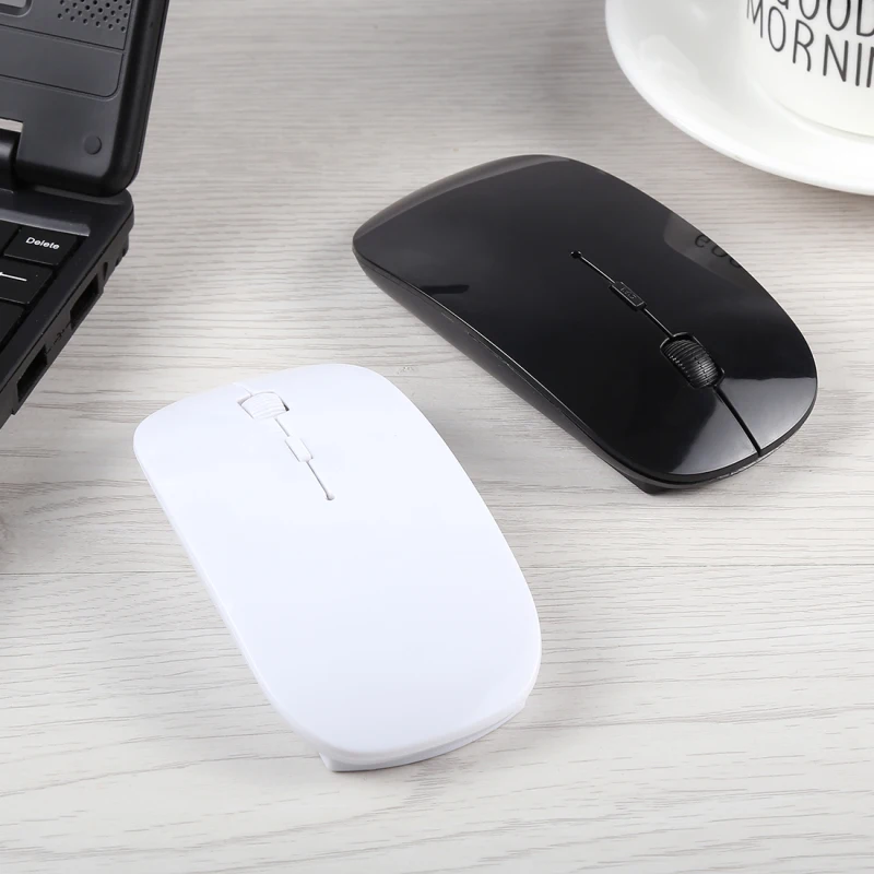 Plug and Play 2,4 ГГц Беспроводная ультратонкая лазерная оптическая мышь с USB мини-приемником Беспроводные мыши