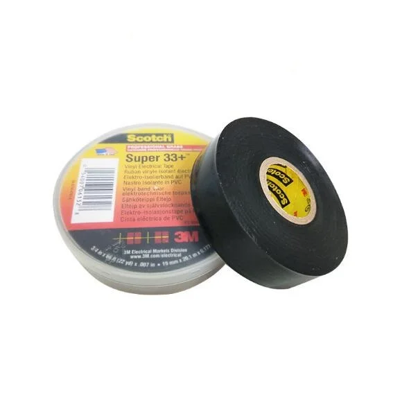 
High Quality Black Scotch Super 33 Vinyl Electrical Insulation Tape Super 33+, 19mm*20.1m 