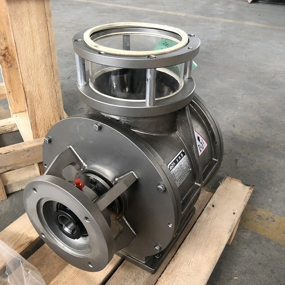 Glorair Direct Drive Rotary Valve with Extended Shaft, Airlock Rotary Feeder