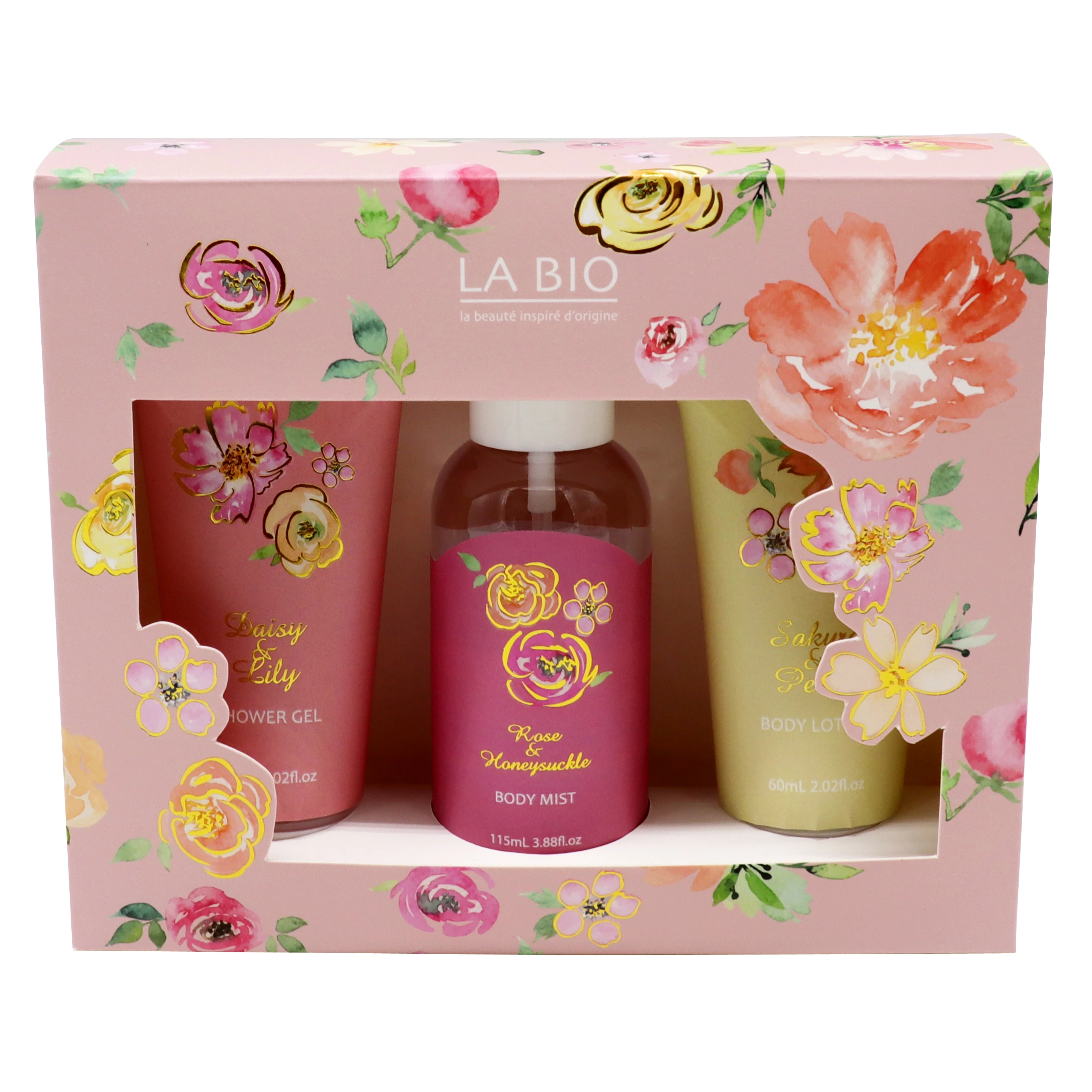 Wholesale Bath And Beauty Shower Gel Body Lotion  body mist in a gift set