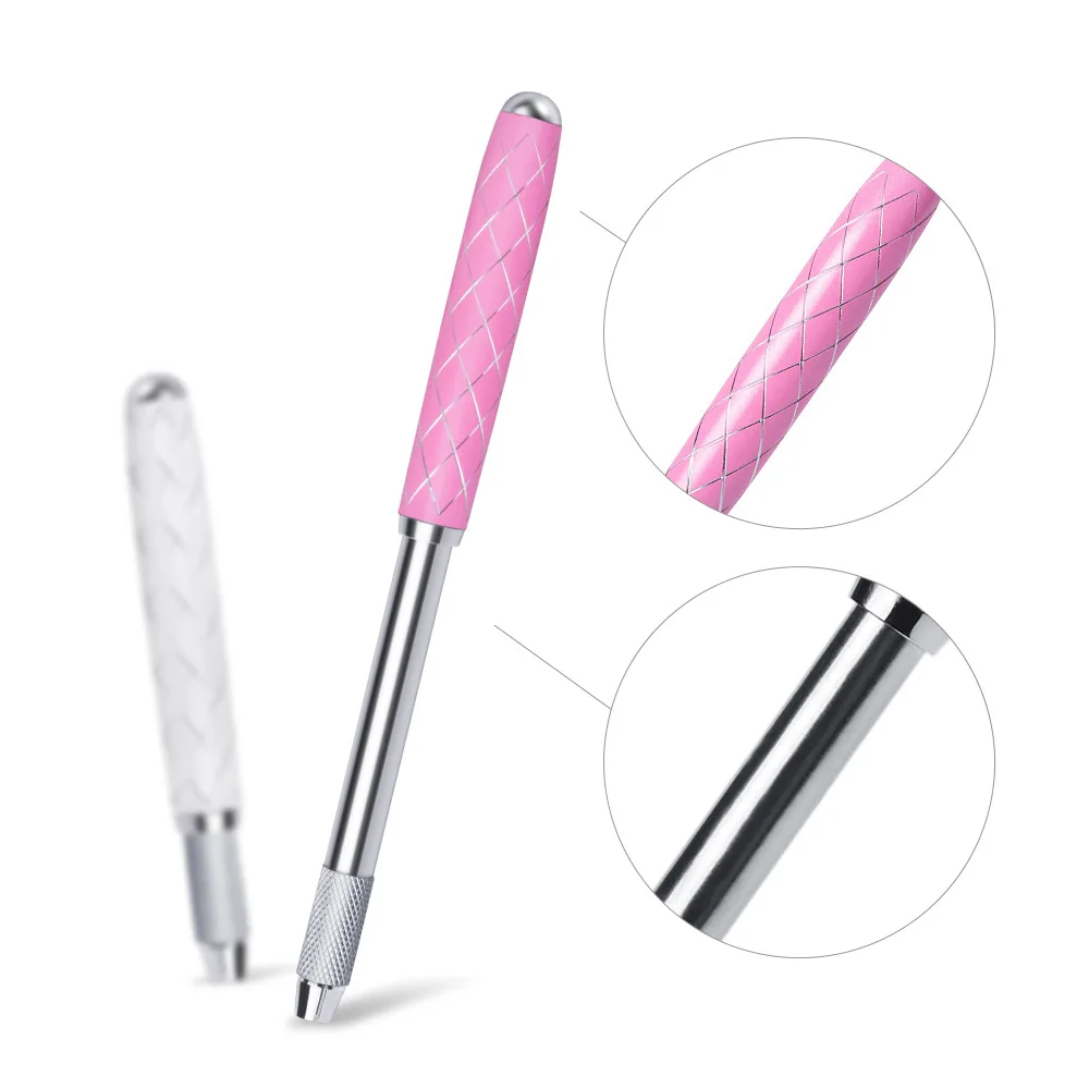 Cross Mouth Retractable Tattoo Pen Own Brand Eyebrow Pencil Metal Tattoo Manual Pen