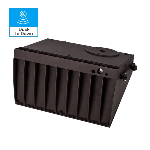 Modern Design Outdoor Dimmable LED Wall Pack Light Aluminum Housing 110v Wall Pack LED Light With Photocell