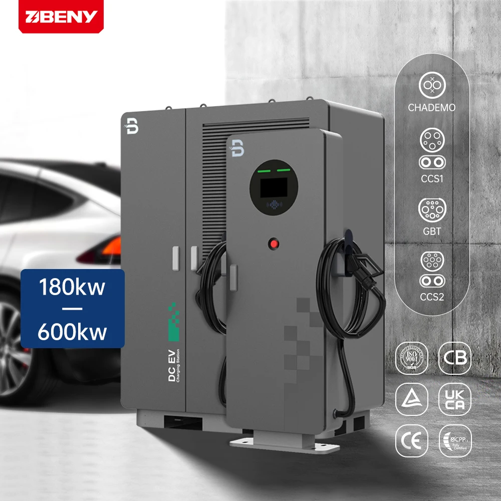 BENY 180kw to 600kw Outdoor IP55 Split EV DC Fast Charging Station GBT/CCS2/CHADEMO DC EV Chargers for EV Cars