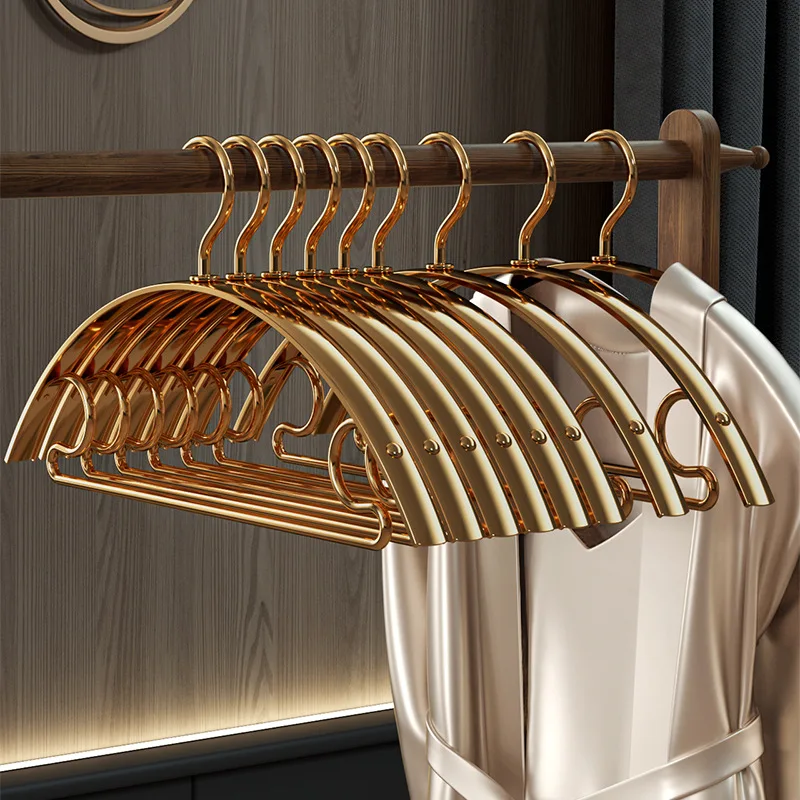 Laundry on the Internet Laundry Metal Clothes Hanger Anti-rust Solid Coat Gold Hanger Clothes Luxury Hangers