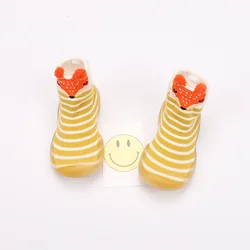 Autumn Winter Baby Velvet Walking Shoes Soft Bottom Non Slip Toddler Floor Shoes Infant Indoor Socks Shoes