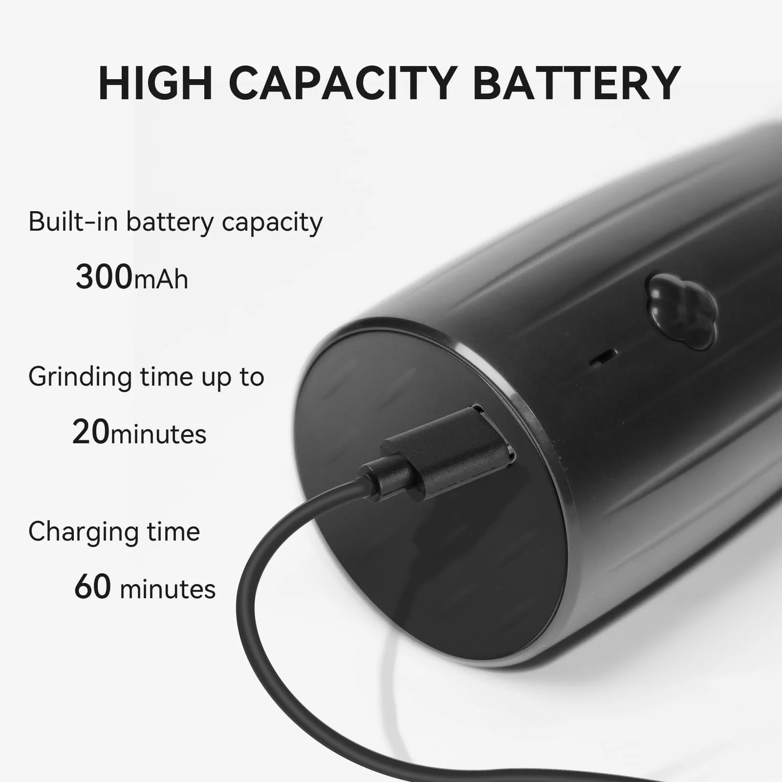 Flower Shape Button One Hand Operated Rechargeable Electric Salt and Pepper Grinder Set Automatic pepper Mill with LED Light