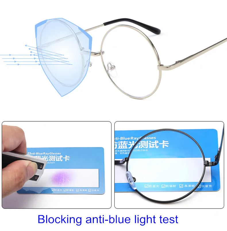 Amazon hot sale Anti-Ultraviolet UV400 Sunglasses Flat Mirror Retro Anti Blue light Glasses with spring hinge
