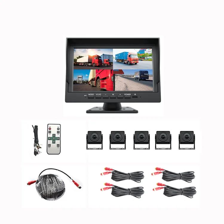 Coview 10.1 Inch Five-Way Monitor Voice Control With BSD Blind Spot Sensor And Driver Fatigue Driving  Monitoring Car monitor