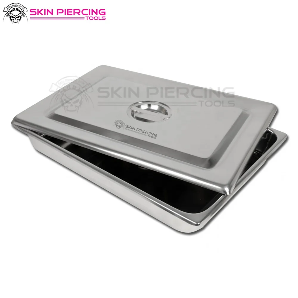 Gallipot holloware High Quality Body Piercing Tool Instrument Tray / Stainless Steel