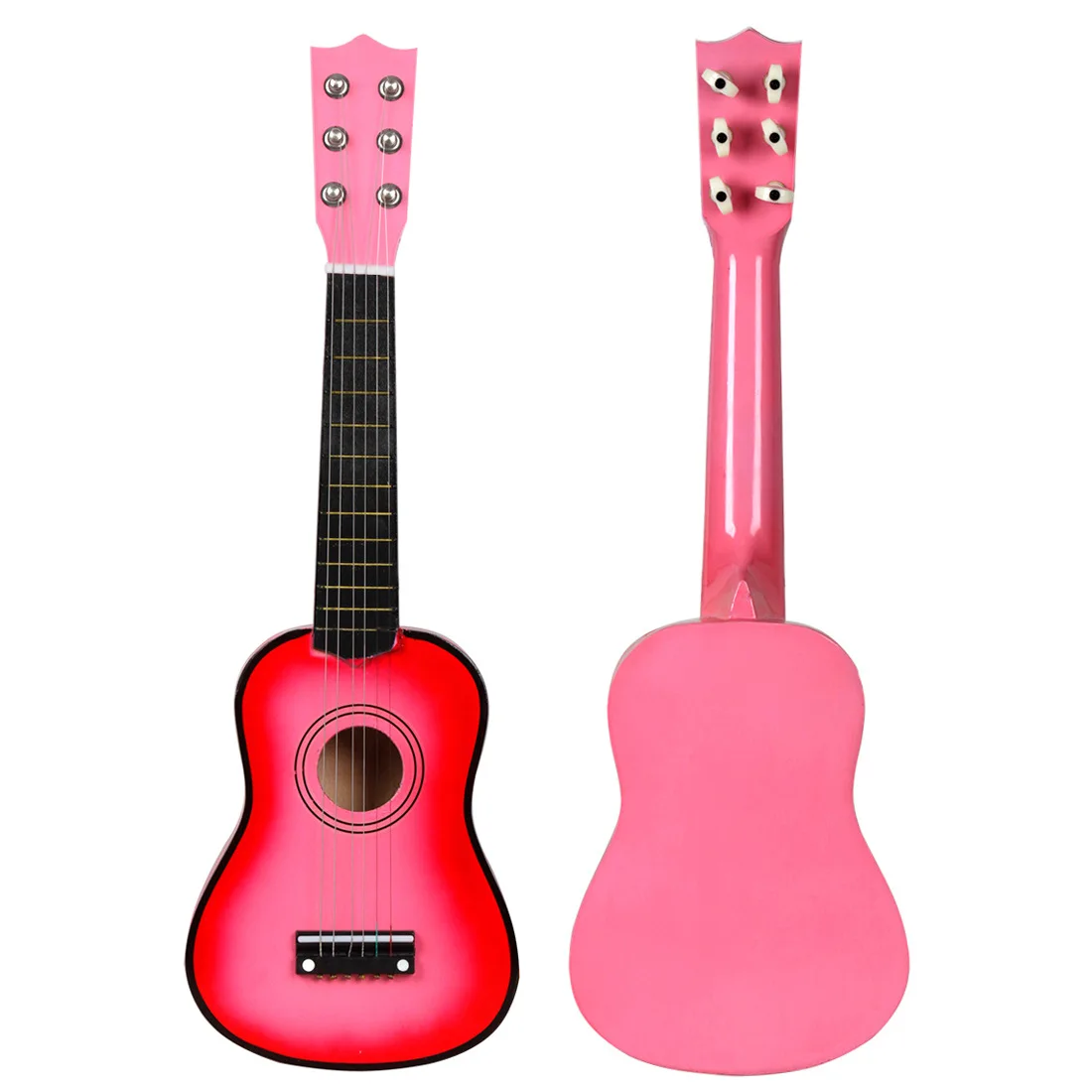 Hot sale High quality Musical small guitar  instrument colorful acoustic wholesale 21 inch left hand guitar
