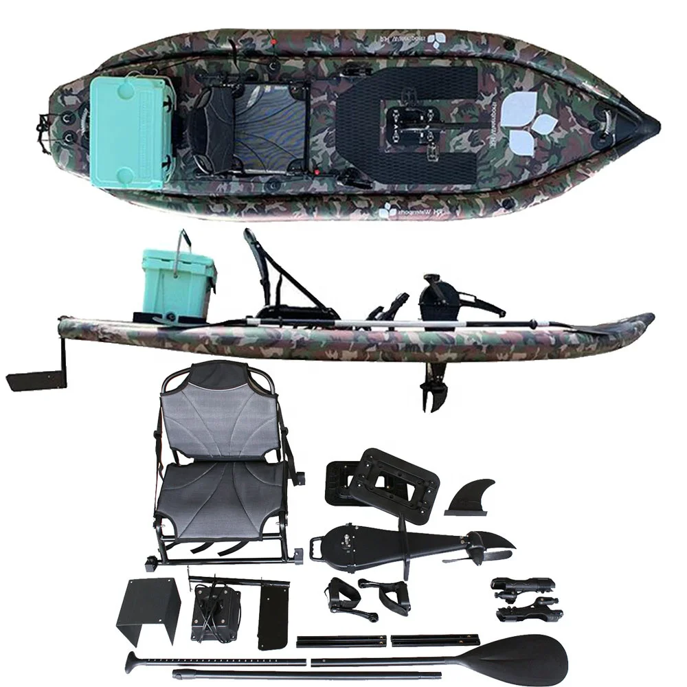 GeeTone Wholesale Professional Rowing Fishing Canoe Sit On Inflatable Fishing Kayak Manufacturers