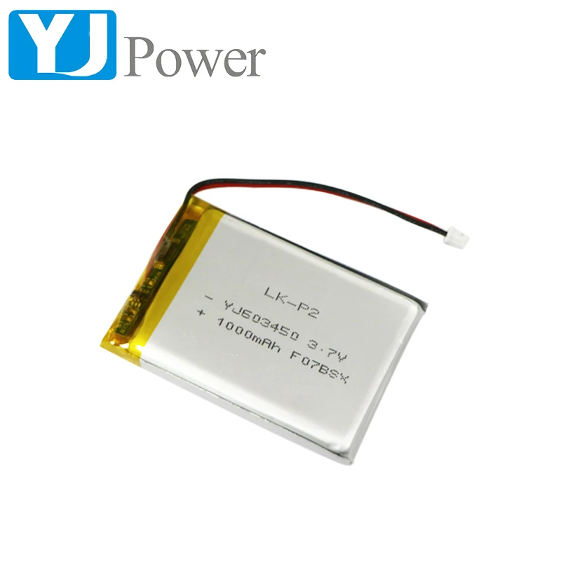 Factory Price Customized Rechargeable Lithium Polymer Battery Cell 3.7v 603450/1000mah digital batteries lipo battery
