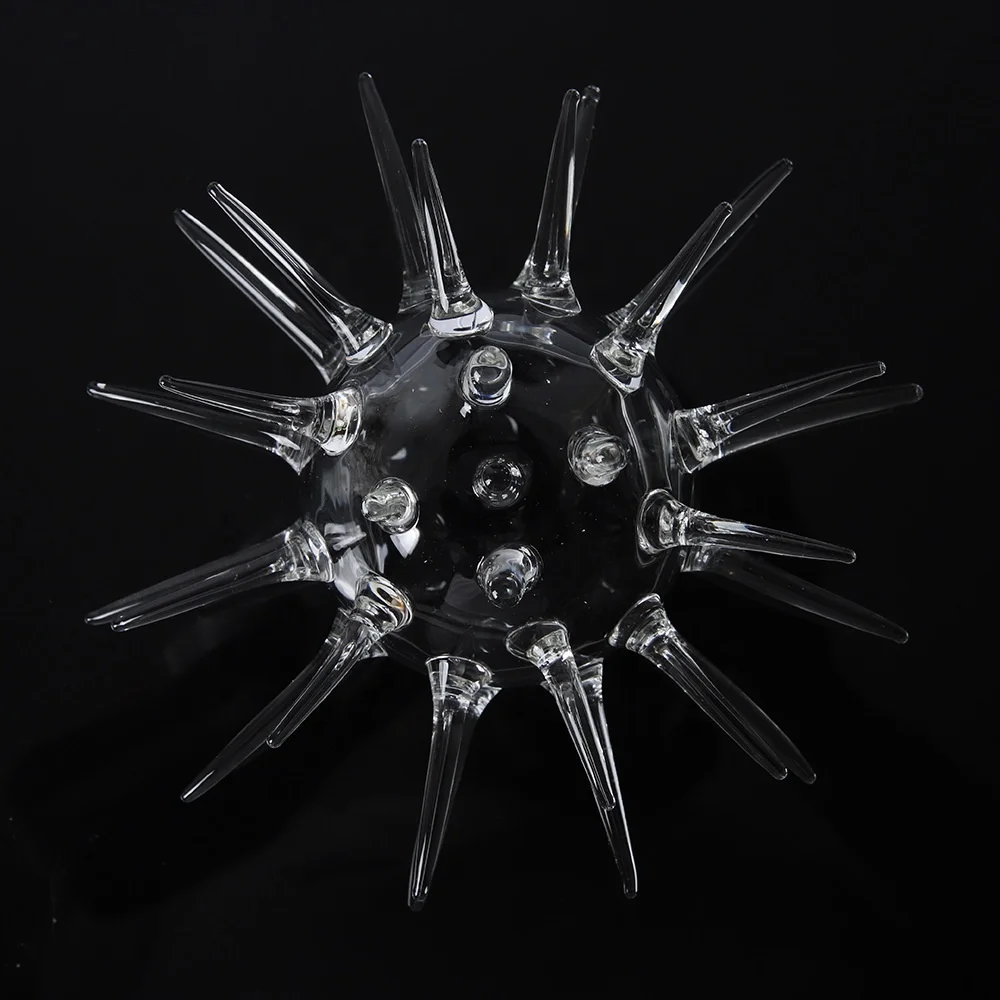 2024 newest Custom irregular geometric glass terrarium 200ml Sea Urchin Bowl stemless wine cocktail glass cup for bar party