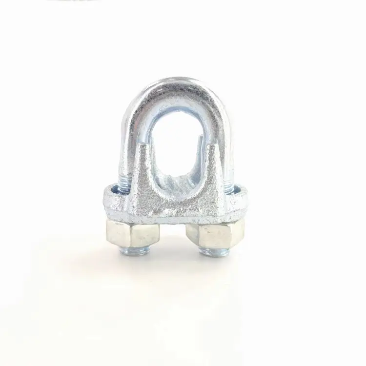 High Quality Galvanized Malleable Steel Wire Rope Clip Zinc Finish for Rope Clamp Essential Rigging Hardware