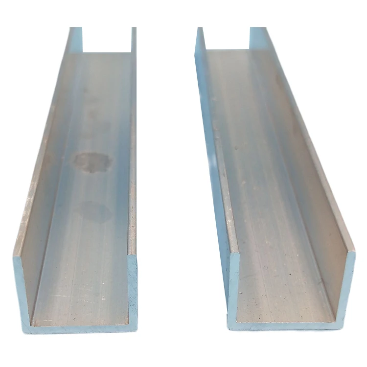 Anodized aluminum tubing /aluminum extrusion U shape rail/aluminum U channel profile